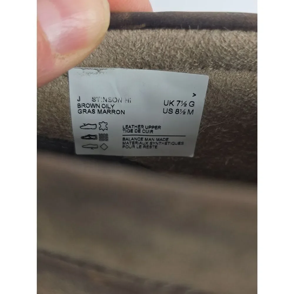 Clarks Stinson Hi Brown Oily Leather Men's Chukka Boots Size 8.5